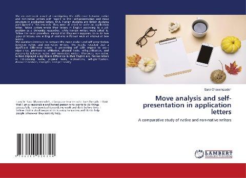 Move analysis and self-presentation in application letters