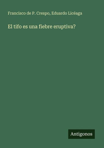 El tifo es una fiebre eruptiva?