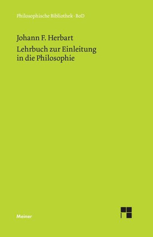 Lehrbuch zur Einleitung in die Philosophie