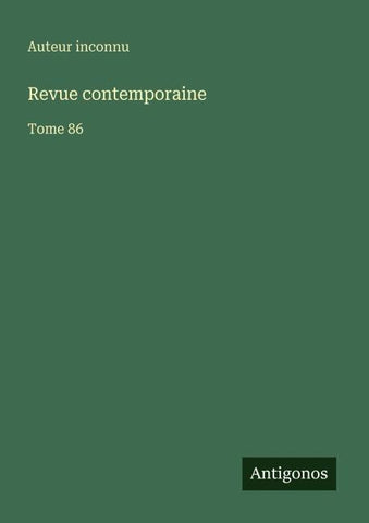 Revue contemporaine