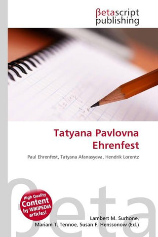 Tatyana Pavlovna Ehrenfest