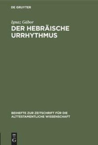 Der hebräische Urrhythmus