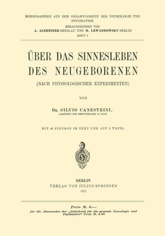 Über das Sinnesleben des Neugeborenen
