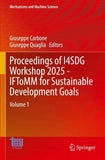 Proceedings of I4SDG Workshop 2025 - IFToMM for Sustainable Development Goals