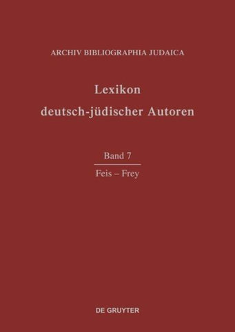 Lexikon deutsch-jüdischer Autoren / Feis - Frey