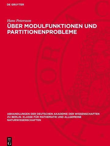 Über Modulfunktionen und Partitionenprobleme