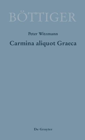 Carmina aliquot Graeca