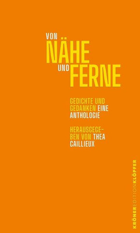 Von Nähe und Ferne