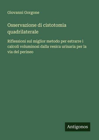 Osservazione di cistotomia quadrilaterale