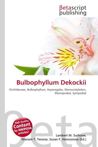 Bulbophyllum Dekockii