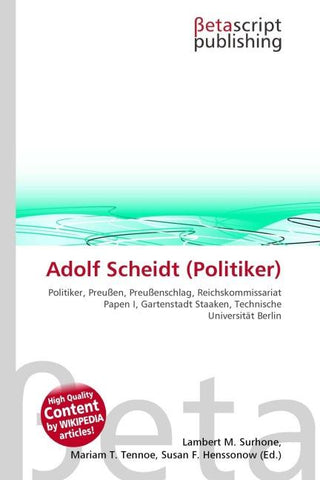 Adolf Scheidt (Politiker)