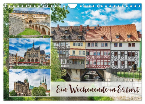 Ein Wochenende in Erfurt (Wandkalender 2026 DIN A4 quer), CALVENDO Monatskalender