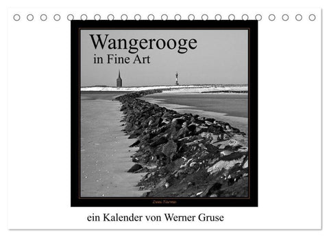 Wangerooge in Fine Art (Tischkalender 2026 DIN A5 quer), CALVENDO Monatskalender