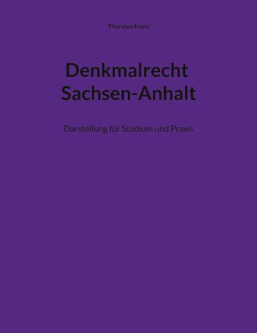 Denkmalrecht Sachsen-Anhalt