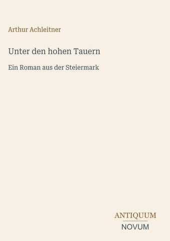 Unter den hohen Tauern