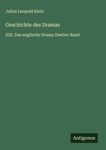 Geschichte des Dramas
