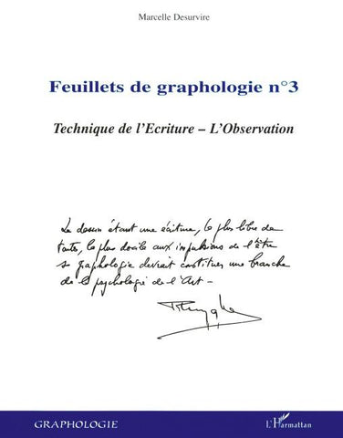 Feuillets de graphologie n°3