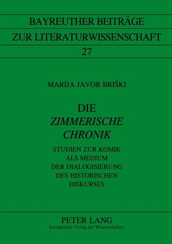 Die «Zimmerische Chronik»