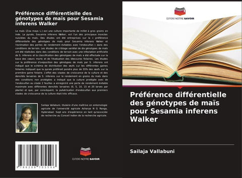 Préférence différentielle des génotypes de maïs pour Sesamia inferens Walker