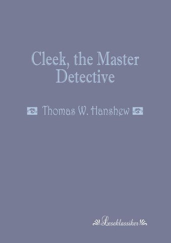 Cleek, the Master Detective