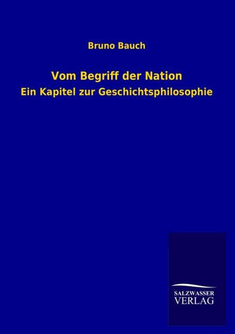 Vom Begriff der Nation