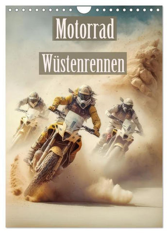 Motorrad Wüstenrennen (Wandkalender 2026 DIN A4 hoch), CALVENDO Monatskalender