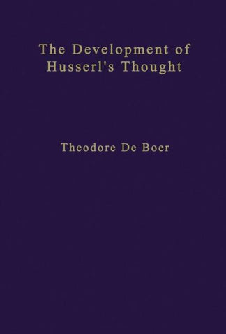 The Development of Husserl’s Thought