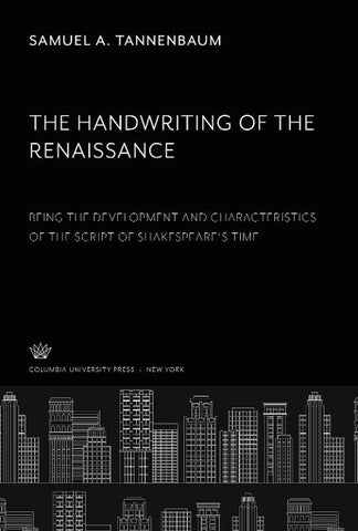 The Handwriting of the Renaissance