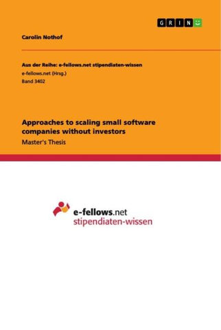 Approaches to scaling small software companies without investors