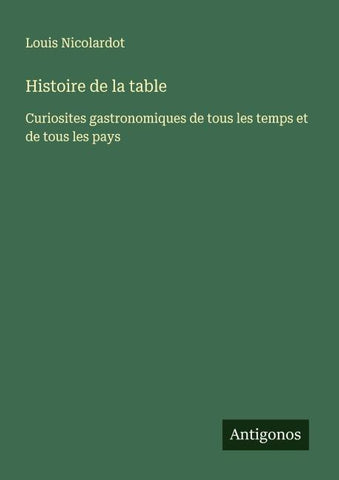 Histoire de la table