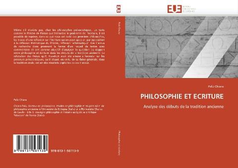 PHILOSOPHIE ET ECRITURE