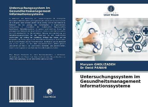 Untersuchungssystem im Gesundheitsmanagement Informationssysteme