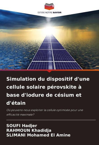 Simulation du dispositif d'une cellule solaire pérovskite à base d'iodure de césium et d'étain