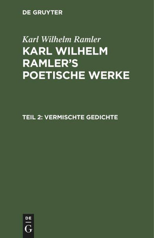 Vermischte Gedichte