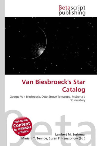 Van Biesbroeck's Star Catalog