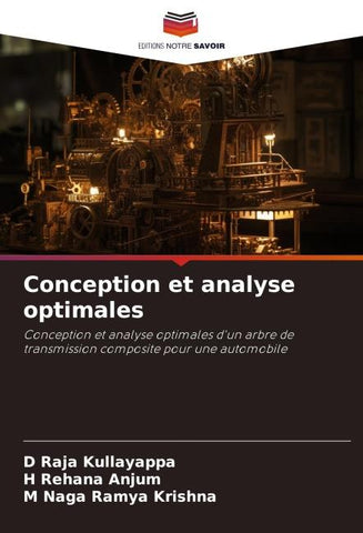 Conception et analyse optimales