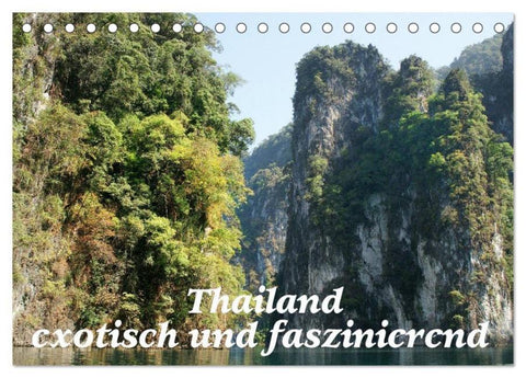 Thailand - exotisch und faszinierend (Tischkalender 2026 DIN A5 quer), CALVENDO Monatskalender