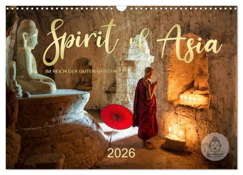 Spirit of Asia - Im Reich der guten Geister (Wandkalender 2026 DIN A3 quer), CALVENDO Monatskalender
