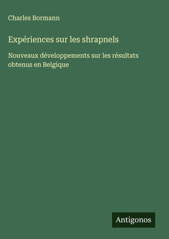 Expériences sur les shrapnels