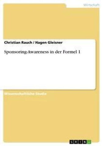 Sponsoring-Awareness in der Formel 1