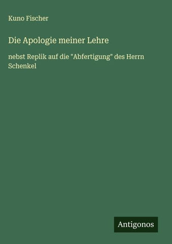 Die Apologie meiner Lehre