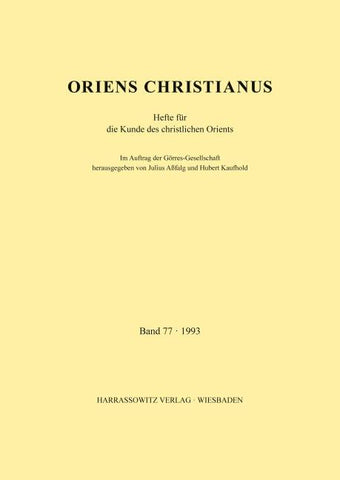 Oriens Christianus 77 (1993)