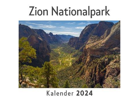 Zion Nationalpark (Wandkalender 2024, Kalender DIN A4 quer, Monatskalender im Querformat mit Kalendarium, Das perfekte Geschenk)