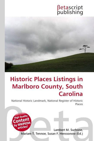 Historic Places Listings in Marlboro County, South Carolina
