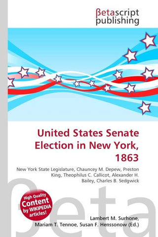 United States Senate Election in New York, 1863
