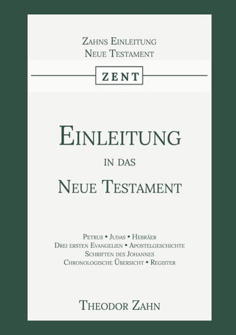 Einleitung in das Neue Testament
