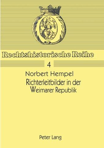 Richterleitbilder in der Weimarer Republik