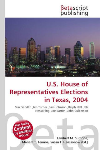U.S. House of Representatives Elections in Texas, 2004