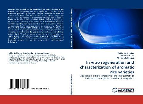 In vitro regeneration and characterization of aromatic rice varieties