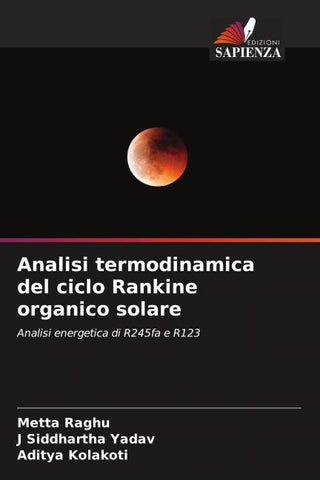 Analisi termodinamica del ciclo Rankine organico solare